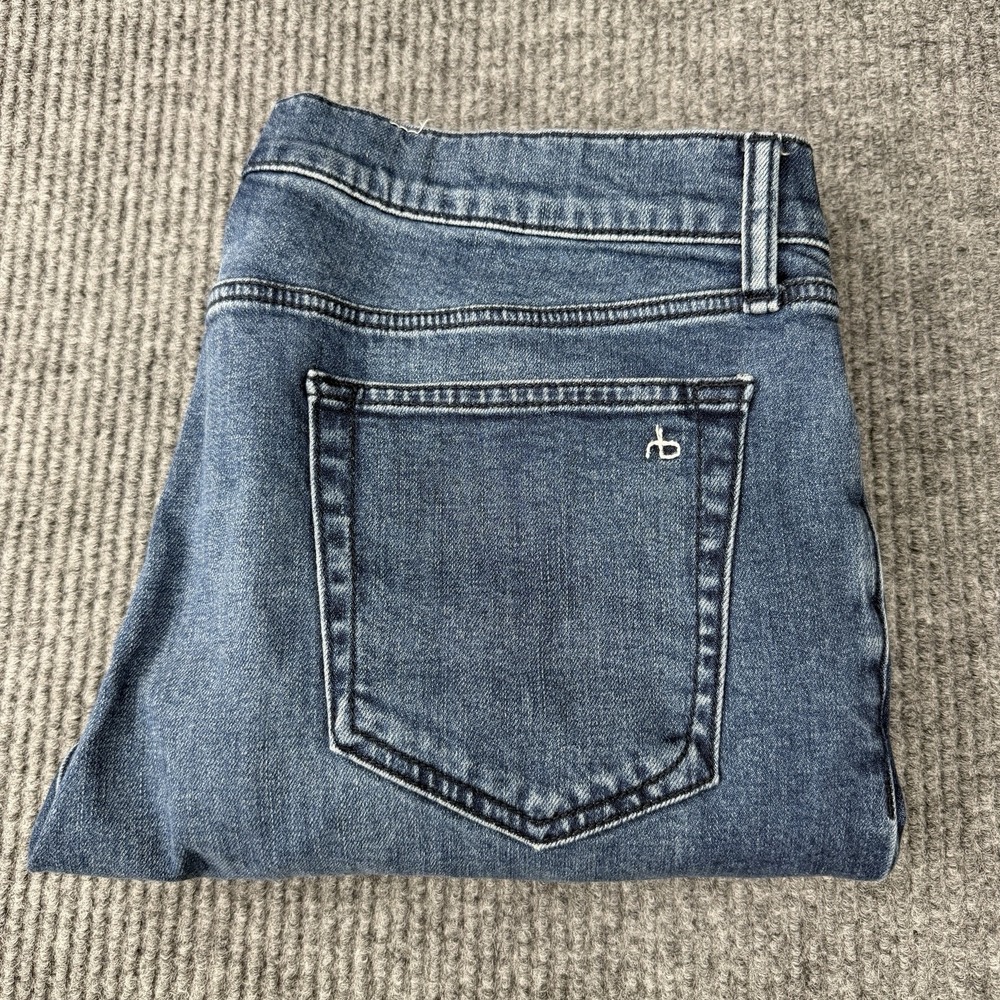 Rag Bone Jeans Men's 36x32 Fit 2 Slim Blue Denim Stretch Casual